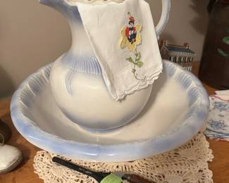pitcher and wash bowl