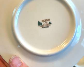 Arcadian "Old Rose" china