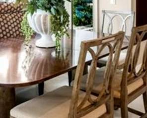 Hickory Chair 3 dining chairs with table