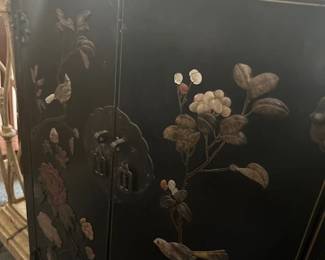 Inlaid Asian inspired bar