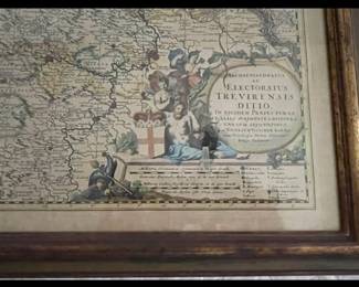 Detail of the old Italian map