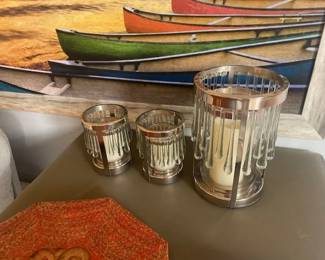 Outdoor candle holders