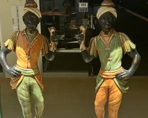 Large lamps in the Blackamoor Style