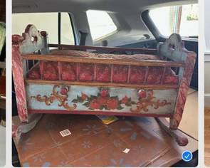 Danish Style Painted Crib