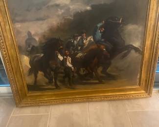 Original Oil Painting based off of THE HORSE FAIR bt Rosa Bonheur