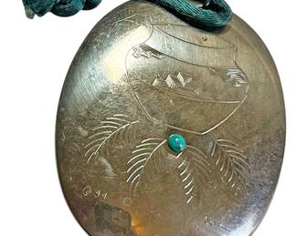 Ortiz SignedPendant With Turquoise