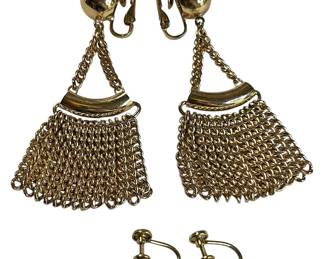 12K GF Clip on Berger Earrings