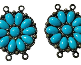 Turquoise Floral Pendants