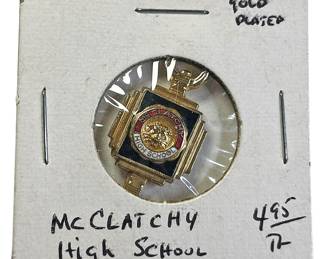 McClatchy HS Gold Pendant
