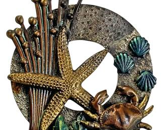 Starfish And Crab Ocean Brooch