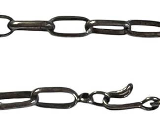 Sterling Silver Oblong Link Bracelet