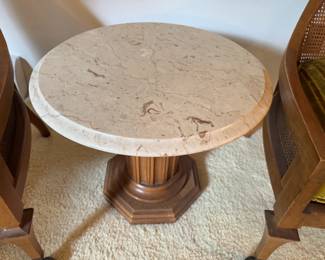 Marble Pedestal Table