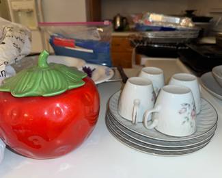 Kitchen filled with small appliances, accent pieces and other treasures