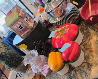 Vegetable canister set, cookie jar...