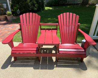 Painted Adirondack chair set