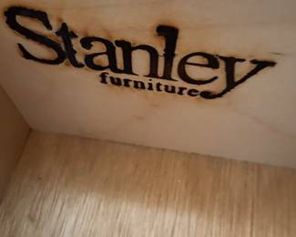 Stanley Furniture white Student Desk and Bookcase and chair