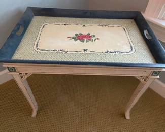 Hand painted in the Philippines table for Maitland Smith