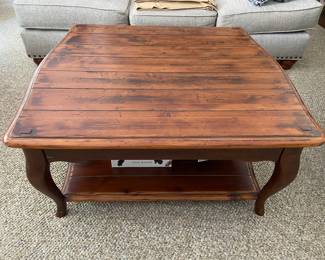 wooden coffee table