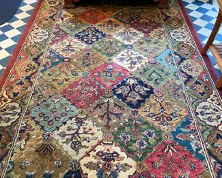 100% wool rug, The Rajah Collection, made in India, 5’ x 8’
