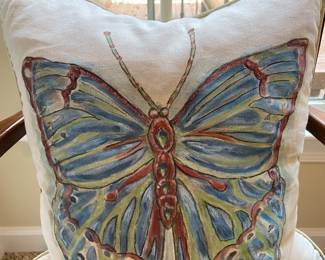 Restoration Hardware painted pillow