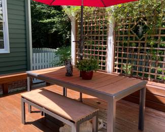 Ourdoor furniture with umbrella