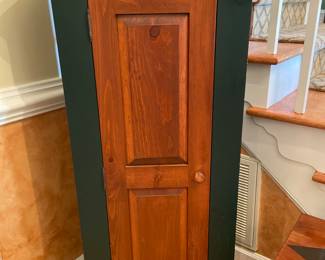 Painted Jelly Cabinet in dark green