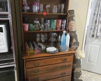 Buffet and glassware