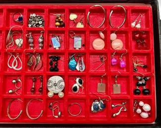 Large Collection of Vintage Jewelry ft. Tiger Eye Earrings