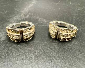 (2) Vintage Rhinestone Rings