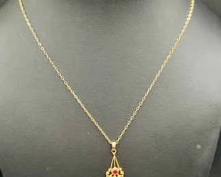 Dainty 10K Gold Pendant