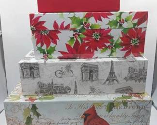 (4) Christmas Boxes
