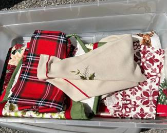 Christmas Linens Mystery Lot
