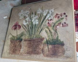 Painting Of Potted Flowers