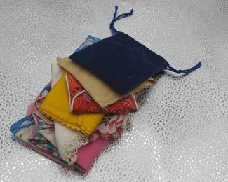 (8) Pieces Of Cloth & Small Fabric Bags