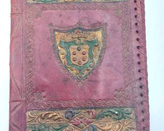 Antique Book Cover With Bookmark