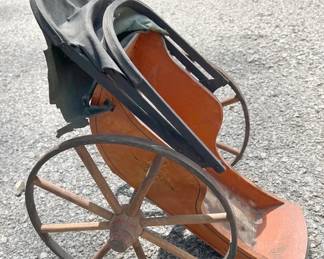 Antique Doll Carriage & Parasol