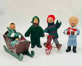 (4) 5.5” Byers Choice Christmas Carolers