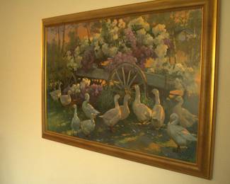 Don Ricks. Oil in Board (Signed)- Afternoon Congregation
