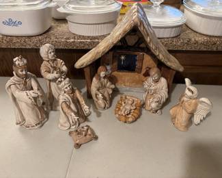 Nativity Scene - pottery