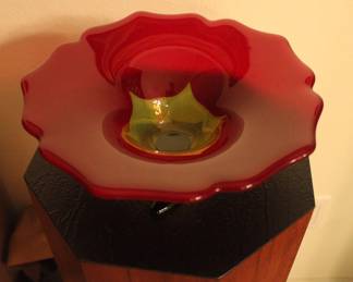 97 signed Villeroy Boch - Oliver Von Boch art glass bowl
