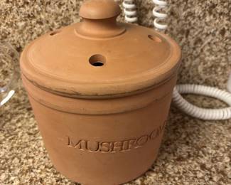 Benston West Designs - Mushroom Teracotta Crock
