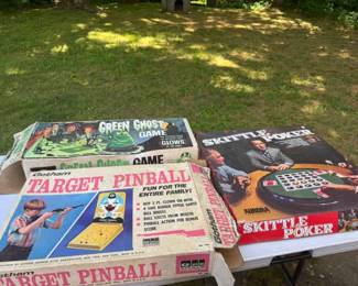 (3) Vintage Board Games
Gotham target pinball
Green ghost game
Sk