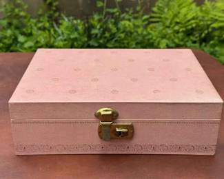 Vintage Pink Jewelry Box