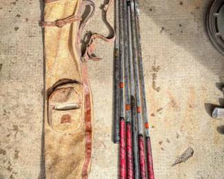 Fly King Vintage Clubs & Caddy