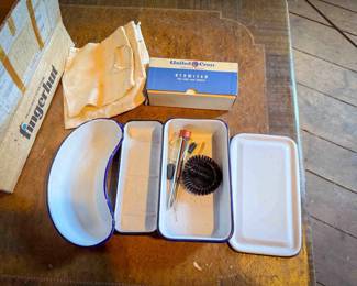 Vintage Enamel Medical Trays
