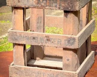 Antique Belmont Springs Water Co Crate