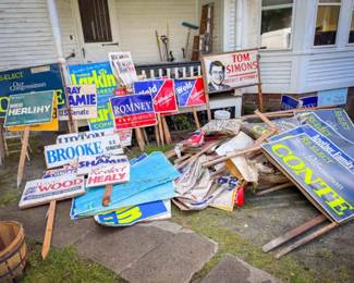 HUGE Collection of Political Signs