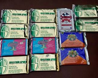 (14) Mixed Unopened Trading Card Packs – Sports & Comic Theme