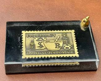 Pharmacy Paperweight Pen Holder