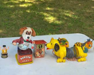 Vintage Toy Lot Featuring Slinky Dog